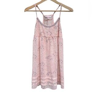 Victoria’s Secret Angels Chemise Babydoll Floral Pink Size Small